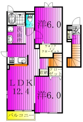 エレガント　ヒル 204号室 間取り