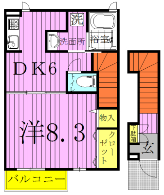 アルブル・ヴィラージュⅡ 間取り図