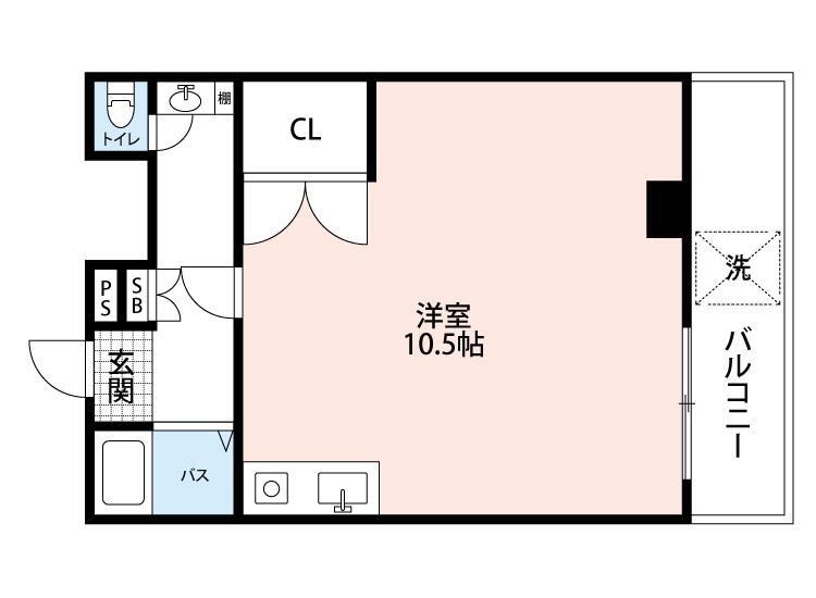 クレール南柏 107号室 間取り