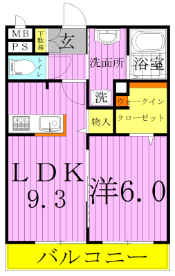 コンフォール 間取り図