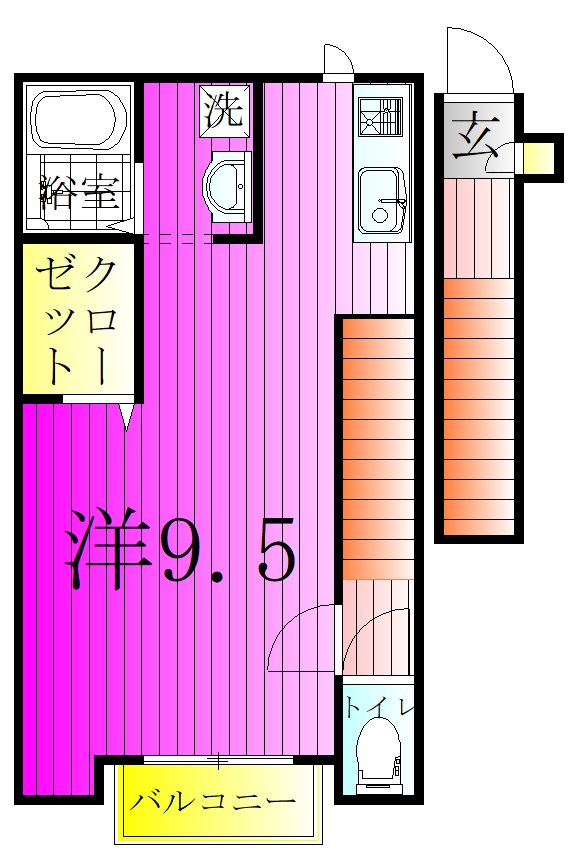 セノーテ 203号室 間取り