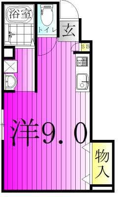 セノーテ 101号室 間取り