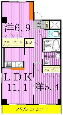 HIMMEL　BLA～ヒンメル　ブロー～　 207号室 間取り