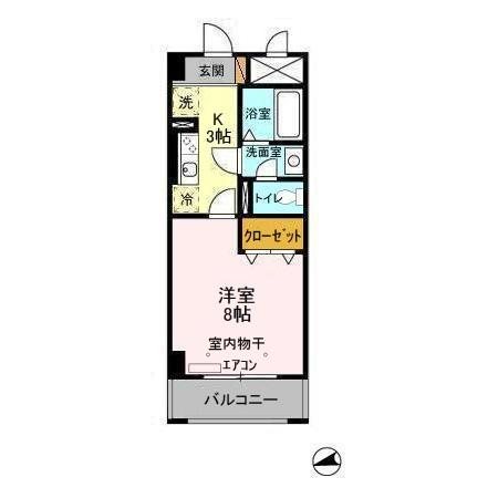 アルカンシェル 702号室 間取り