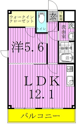 ファーストクライム 305号室 間取り