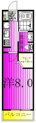 グランデ柏 102号室 間取り