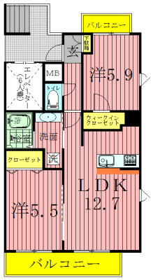ボルン柏 間取り図