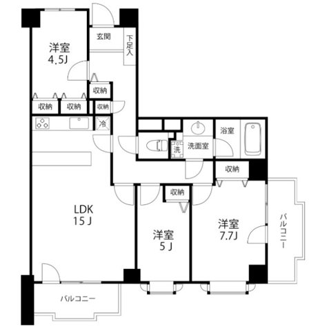T's garden柏 204号室 間取り