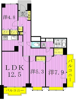 T's garden柏　～ティーズガーデン～ 204号室 間取り