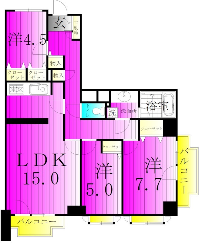 T's garden柏 間取り