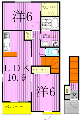 ヒルズ　SOUBEI 202号室 間取り