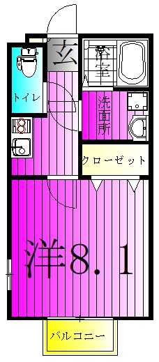 ラフォーレ 101号室 間取り