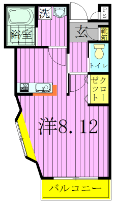 ライフ我孫子 301号室 間取り