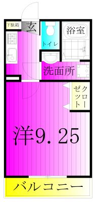 Vivienda我孫子 202号室 間取り