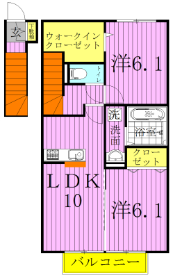 コンコード柏の葉 201号室 間取り