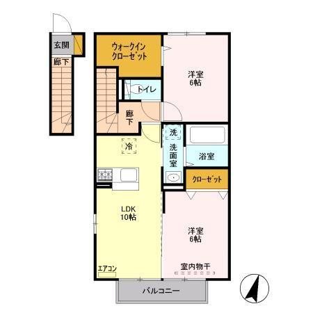 コンコード柏の葉 203号室 間取り
