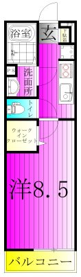 リブリ・柏 102号室 間取り