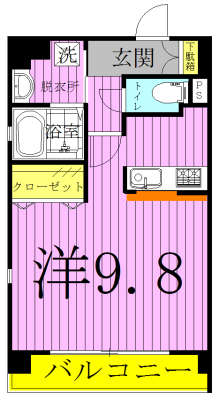 フォレストかしわ 401号室 間取り