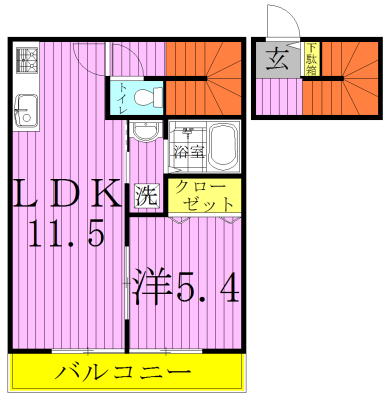 セトル手賀の杜 202号室 間取り