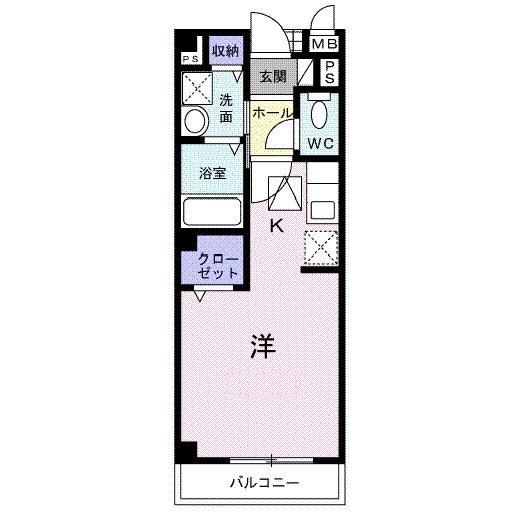 アルモニー 102号室 間取り