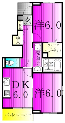 ジュネス・キミサクＡ 101号室 間取り
