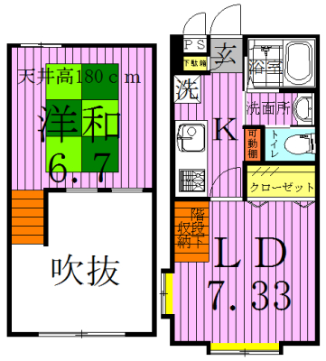 柏庵ーＨＡＫＵ－ＡＮ－ 201号室 間取り