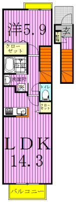 セントラーレ　パルク壱番館 204号室 間取り