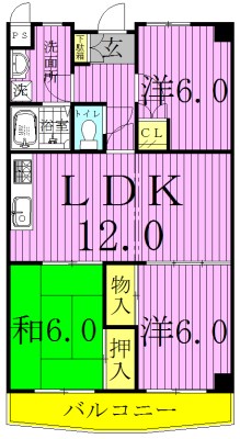 プレジオⅡ 101号室 間取り