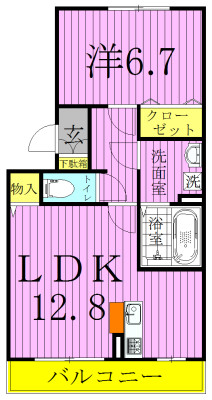 エシカルコート 305号室 間取り