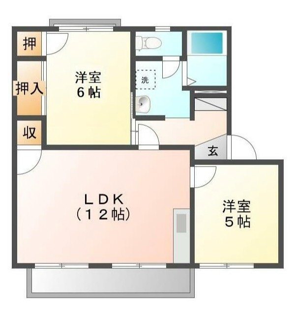 ガーデンスクエアノース 203号室 間取り