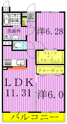 フォレストコート・アゼリア 301号室 間取り
