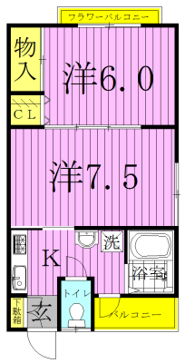 ペルソーナ 2F-A号室 間取り