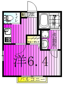 M・ARMANI 201号室 間取り