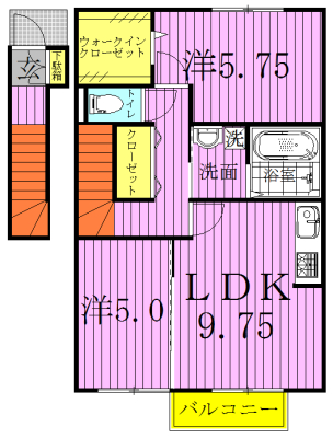 202号室 間取り