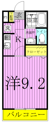 ワイズコート 101号室 間取り