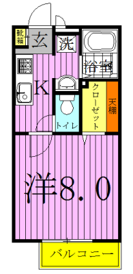 ソレジオ初石 201号室 間取り