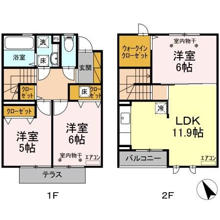 ベルデュール（高南台） 103号室 間取り