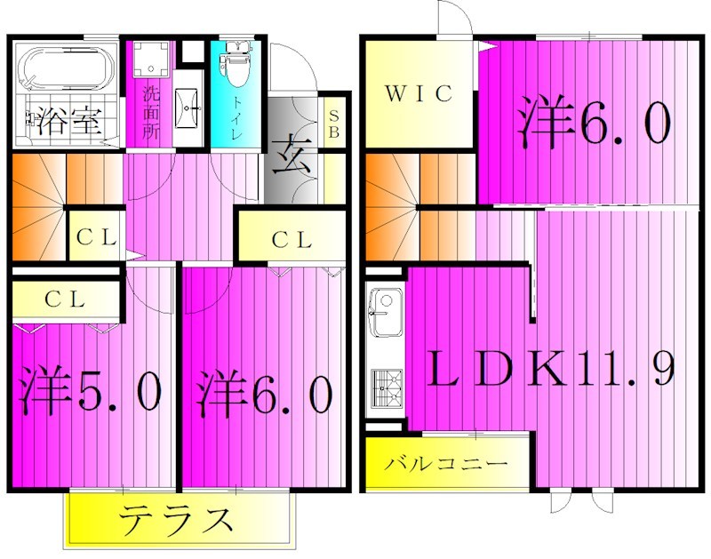 ベルデュール（高南台） 間取り
