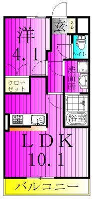 フォルトゥーナ・エス 202号室 間取り