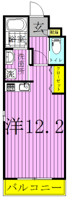 オアゾ桜台Ⅱ 305号室 間取り