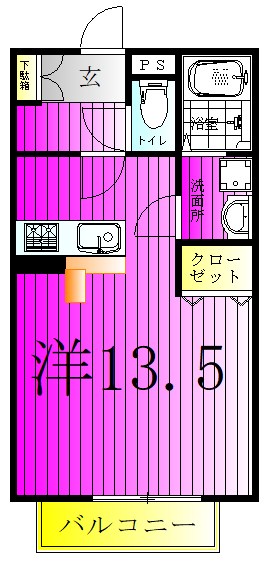 ヴィブレ・コンフォール 202号室 間取り