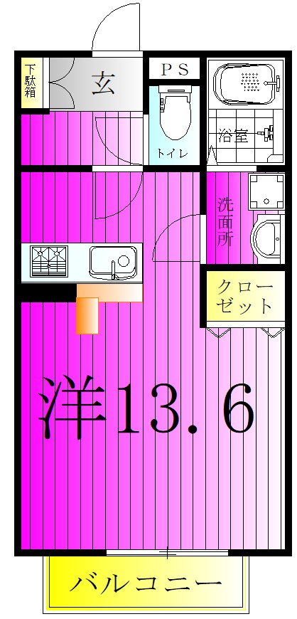 ヴィブレ・コンフォール 105号室 間取り