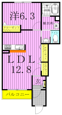 ソレール　メゾン 102号室 間取り