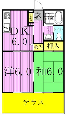ソレーユメゾン柏 103号室 間取り