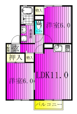 203号室 間取り