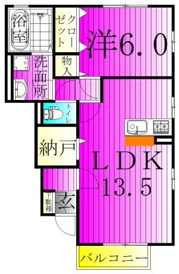 ガーデンパークみずき 106号室 間取り