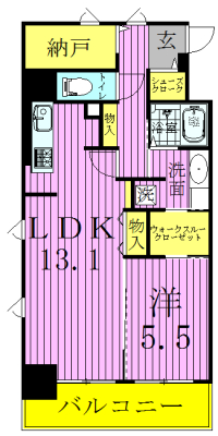Vesta（ウェスタ） 406号室 間取り