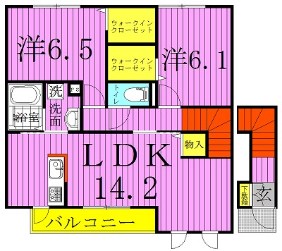 エクセレントヒルⅠ 202号室 間取り