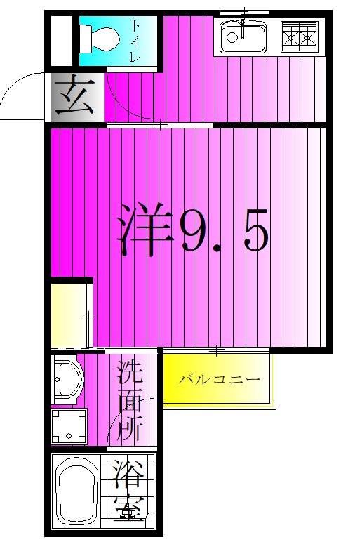 東初石アイビーハイツ 213号室 間取り