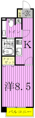 507号室 間取り